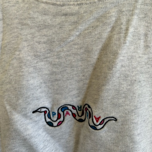 Parra crewneck sweatshirt in light heather grey - Picture 4 of 5